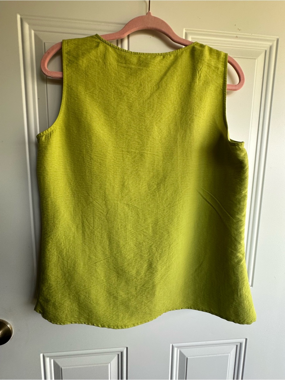 MSRP $69 Nine West Olive Green One-Shoulder Tank with Buckle - Picture 4 of 5